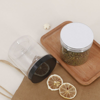 Pot en plastique de 16 oz (500 ml) pour aliments, sans BPA, avec couvercle à vis pour le stockage de bonbons, de sucre, de gâteaux et de collations