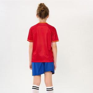 Venta al por mayor <span class=keywords><strong>España</strong></span> niños fútbol Jersey personalizado impreso niños y niñas fútbol Jersey barato transpirable <span class=keywords><strong>equipo</strong></span> uniforme - Product Image 2