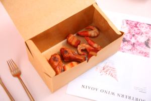 Scatola di carta resistente al grasso in cartone per alimenti di buona qualità per pollo fritto da estrarre - Product Image 5