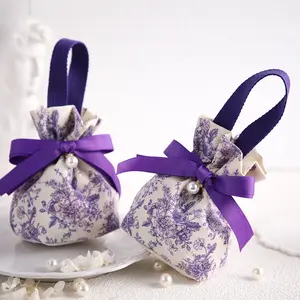 创意花卉手绘糖果礼品袋结婚包装