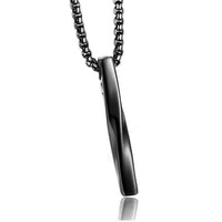 Collier géométrique torsadé en alliage, style simple et tendance, accessoires punk