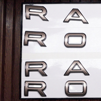 Emblème personnalisé en lettres, autocollant 3D, alliage de zinc, aluminium, plaqué or, plaqué argent, moulage sous pression, électroplaté, chromé, brossé, logo de voiture, badge métallique