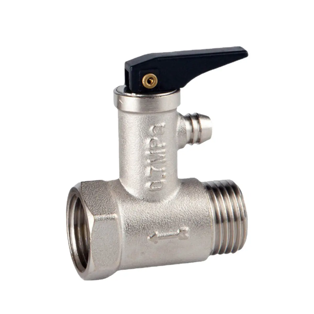 Brass safety valve  pressure relief valve for water heaters  durable product type safety valve