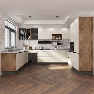 Oppein kichen ארון עתיק טבור דלת מבריק לסביבה ידידותית נייד מטבח ארון מטבח ריהוט מטבח מחסן מודרני - Product Image 4