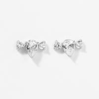 Parure de bijoux en moissanite taille poire S925 VVS1, collier et boucles d'oreilles pendantes, bijoux délicats pour usage quotidien, cadeau avec certificat