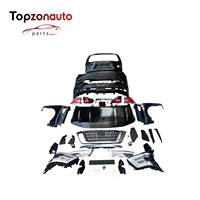 Topzonauto Nouveau kit de mise à niveau de pare-chocs pour Nissan Patrol Y62 13-19 avec installation par vis, incluant cache-grille et garde-boue