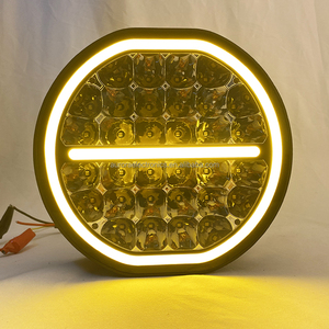 Nouveauté 2026 : projecteur de travail sans vis 9 pouces 185W, double couleur, avec DRL et <span class=keywords><strong>LED</strong></span> de direction, projecteur rond pour conduite tout-terrain - Product Image 4
