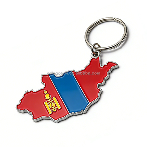 Porte-clés en émail avec <span class=keywords><strong>drapeau</strong></span> de la <span class=keywords><strong>Mongolie</strong></span>, souvenir culturel mongol, yourte, cheval et botte - Product Image 3