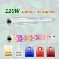 ANDY OEM ODM Lampu LED Komersial untuk Pertumbuhan Tanaman Sayuran dan Bunga, Tipe Tabung, IP65 120W 150W Spektrum Penuh, untuk Tanaman Kanopi, Garansi 3 Tahun