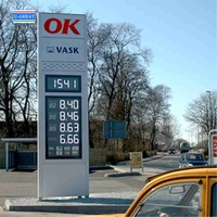 20 pouces haute luminosité forme 8.888 8.889/10 télécommande sans fil LED affichage du prix de l'essence pour station service
