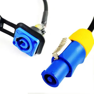 Waterproof Ip67 Aviation Stage Connector 3pin Round Cable Electrical Ac Powercon For Led Display 3 Pin Aviation Ac cable