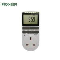 Enchufe Temporizador Digital Impermeable de Pantalla Grande para Cocina, con Protección Sellada, 13A, Electrónico, para UE, EE. UU., Reino Unido, AU, BR, FR