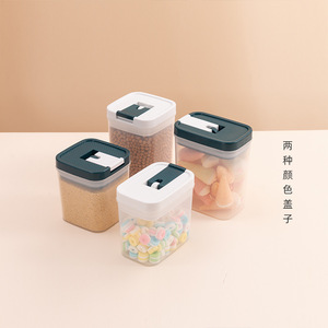 Bocaux carrés de stockage de cuisine de 960ml avec couvercle d'étanchéité - Product Image 4