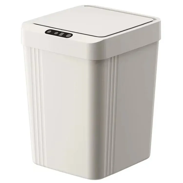 Sensor automático 13L cubo de basura de plástico impermeable bote de basura con sensor inteligente con 2 colores