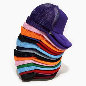 Professional Custom Printing Embroidery Logo Mesh Wholesale Plain 5 Panel Trucker Cap Premium Foam Fashion Cycling Trucker <b>Hat</b> - Product Image 6