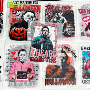 Etiquetas Termoadhesivas Personalizadas al por Mayor de Goode con Logotipo, de PET, para Prendas, con Dibujos Animados Lavables, Decoración de Halloween con Motivos de Luna y Corazón - Product Image 1