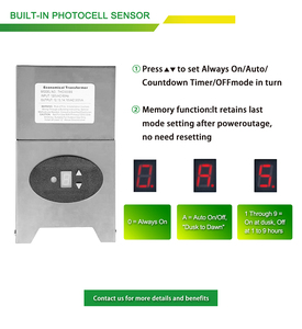 TCH-300W biến áp EI điện áp thấp cho cảnh quan ngoài trời với bộ đếm thời gian và điều khiển quang điện 120 v-ac cho <span class=keywords><strong>Halogen</strong></span> và đèn <span class=keywords><strong>LED</strong></span> - Product Image 4