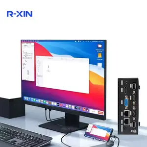 J4125 4 nucleo moins cher puissant ordinateur portable robuste double écran lan sans ventilateur haute DDR4 8G bureau maison 32G mini pc