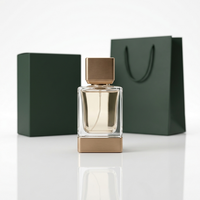 Flacon de parfum en verre le plus vendu avec bouchon argenté 50ml 100ml 30ml Emballage de luxe pour parfum Contenant vide haut de gamme pour fragrance