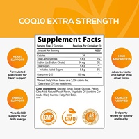 Complément alimentaire personnalisé à marque privée CoQ10 saveur fraise, gommes sans gluten pour améliorer l'immunité et soutenir la santé cardiaque
