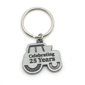 Yaratıcı 2D anahtarlıklar Metal çinko alaşım yumuşak Ename anahtarlık özel ekskavatör anahtarlık - Product Image 6