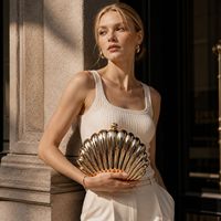 Sac à main pour femme élégant en métal, idéal pour les soirées et banquets, avec fermeture magnétique, sac à bandoulière personnalisé