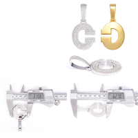 Luxe Hip Hop 925 Sterling Silver Fine Jewelry Glacé D Couleur VVS Moissanite Diamant Croix Charmes Pendentif pour Hommes
