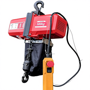 Palans électriques à chaîne <span class=keywords><strong>Crossfer</strong></span> BDH-500, capacité de levage de 500 kg, longueur de chaîne de 10 m, arrêt automatique à la fin du trajet, fonctionnement manuel, urgence - Product Image 1