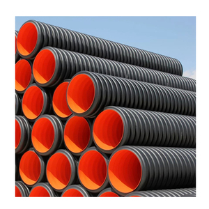 Tubes en plastique ondulés/HDPE SN4 Drainage dwc hdpe tuyau ponceau en plastique prix/hdpe double paroi tuyau ondulé - Product Image 5