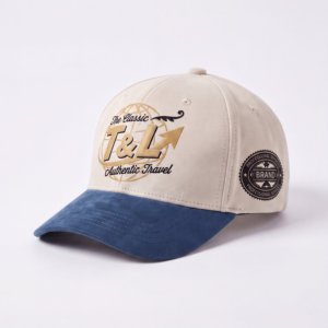 Gorra de Béisbol de Lona Lavada de 6 Paneles con Logotipo Personalizado, Impresión Digital, Estilo Vintage, Ajustable, con Patrón de Letras - Product Image 1