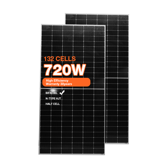 Monocrystalline Solar Panel China 400w 450w 500w 610w 650w 720w Solar Panel 720W Bifacial Solar Panel for House