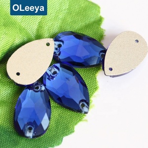 Hot Popular New Purple Teardrop Flatback Glass Sew on Rhinestones for <b>Clothes</b> - Product Image 6