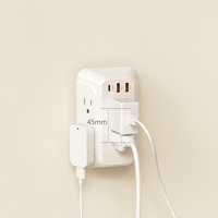 Multiprise murale intelligente US avec ports USB (PD 20W) et protection contre les surtensions USB-C, prise blanche pour la maison et la cuisine