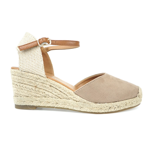 Alla moda per il tempo libero cintura alla caviglia <span class=keywords><strong>scarpe</strong></span> casual sandali con tacco in juta - Product Image 3