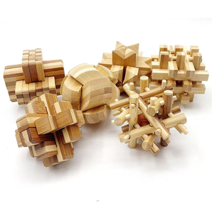 Ensemble de puzzles en bambou de 7,5 cm, <span class=keywords><strong>puzzle</strong></span> en bois <span class=keywords><strong>3D</strong></span> pour adultes - Product Image 6