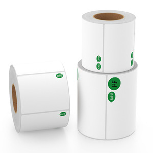 Etiquetas Autoadhesivas Personalizadas Ecológicas RoHS de 100x80mm, Etiquetas de Envío Rectangulares de Papel Recubierto - Product Image 1