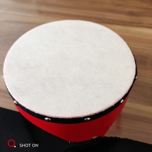 Wholesale 6 Inch 15 cm Wooden Hand Held <b>Drum</b> Percussion Instrument Musical <b>Drums</b> Early Educational Rhythm <b>Drum</b> for Children - Product Image 6