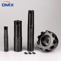 Tête de fraise DMIX MFH03R à alimentation rapide, indexable, à haute vitesse de déplacement, revêtement TiAlN, coupe à droite, ODM/OEM LOGU03, pour fraisage de matériaux durs