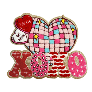 Tùy Chỉnh Thêu Chenile Gấu Vá 'Be Mine' Laser Cắt Da Sắt Trên Quần Áo Các Bản Vá Lỗi Với 1-3 Ngày Mẫu Thời Gian - Product Image 3