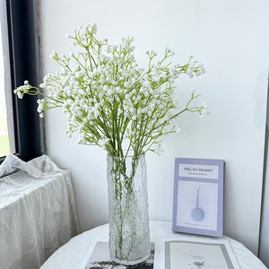 Gypsophile artificielle blanche réaliste avec des branches luxuriantes, branche de gypsophile artificielle pour arche de mariage, décoration de vase à domicile - Product Image 2