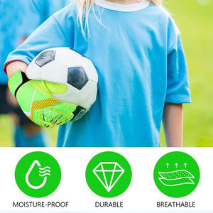 ถุงมือผู้รักษาประตูฟุตบอลมืออาชีพ, ใหม่2025พียูพร้อมสายรัดข้อมือปรับได้และยางป้องกันนิ้วมือ - Product Image 4