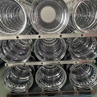 Velg Kawat Baja Berat Model Cross Lace 18X8J 72/100 Spoke Chrome untuk Mobil Klasik Retro, Cocok untuk Semua Tipe