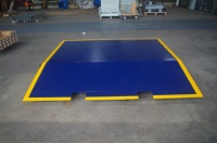 Rampe de conteneur robuste de 3 m, capacité de charge de 8 tonnes, rampe de chargement et de déchargement pour chariot élévateur pour conteneurs d'expédition standard