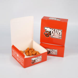 Contenedores de comida de papel de tablero de marfil apilables de 3 compartimentos comerciales Kraft marrón para catering y picnics para servir pizza - Product Image 3