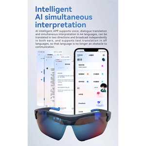 Gafas de Ciclismo Inteligentes HY03 para Atletas Profesionales, Entrenamiento Deportivo al Aire Libre, Protección Solar IPX4, Gafas de Motociclismo con IA - Product Image 2