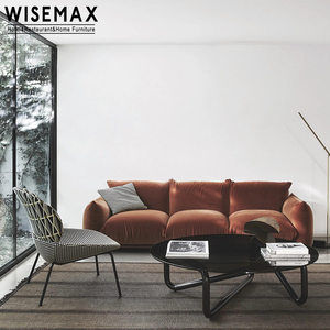 MUEBLES WISEAMX Combinación de sofá de pan de lujo ligero Juego de sofá acogedor de tela de soporte trasero de esponja de alta densidad para vestíbulo de apartamento - Product Image 5