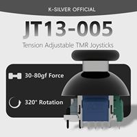 Manette analogique magnétique TMR anti-drift K-Silver JT13-005 à tension réglable 30-80gf pour manette PS5