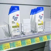 Système automatique de poussoir d'étagère d'alimentation de supermarché pour des cigarettes de tabac et des bouteilles de boisson