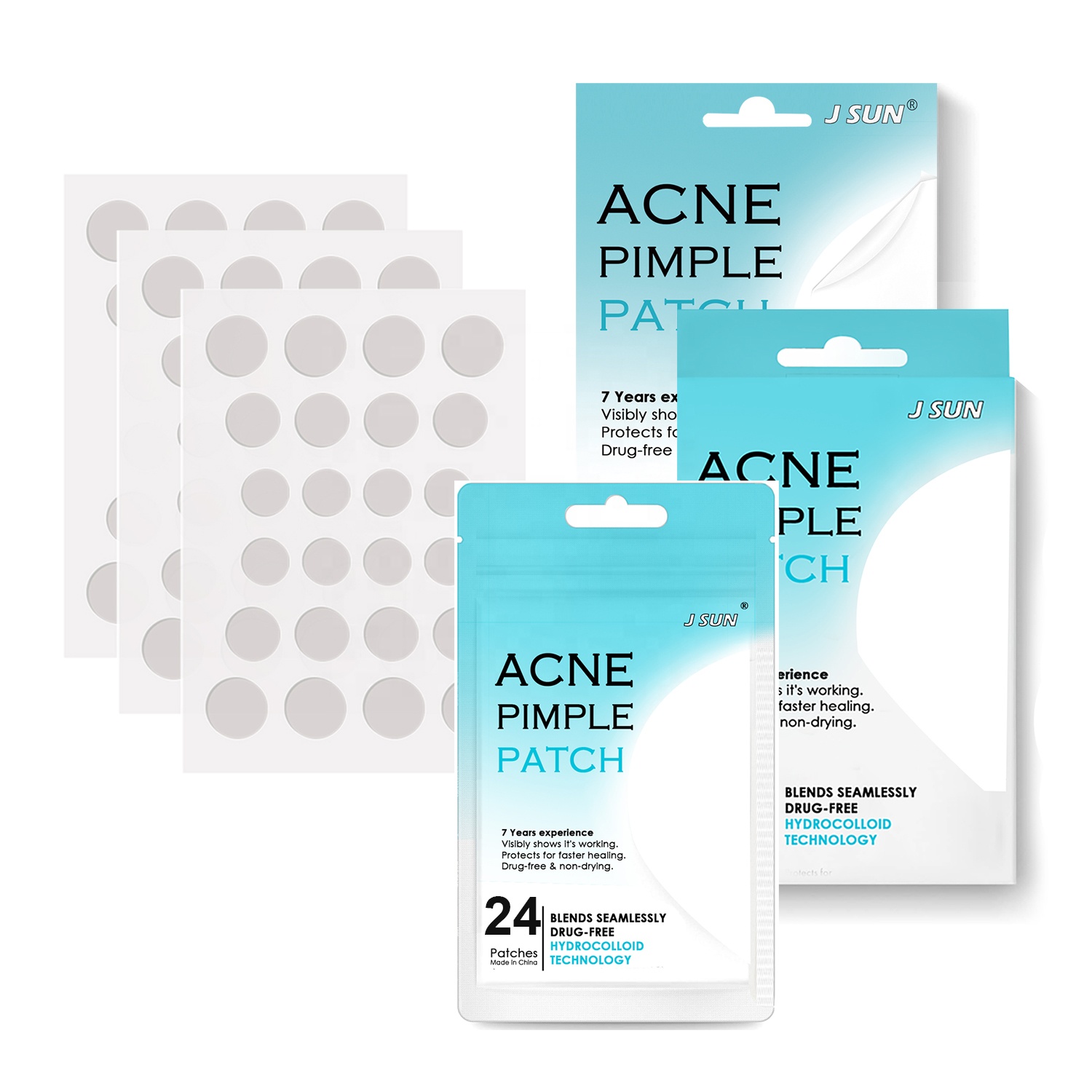 Patch d'acné hydrocolloïde d'usine Offre Spéciale, patch de boutons incroyable pour la personnalisation des têtes blanches zits