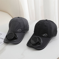 Casquette d'été solaire à ventilateur intégré pour adultes unisexe, idéale pour les loisirs, les voyages, la protection solaire respirante et réglable